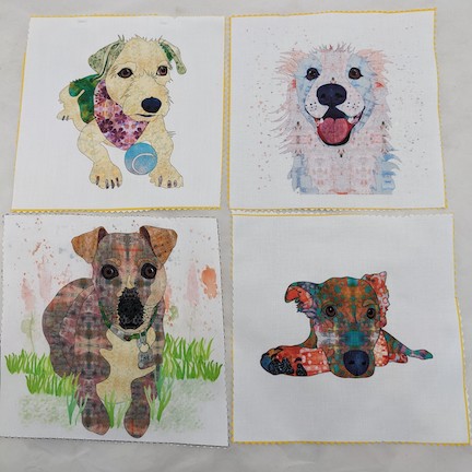 Fabric Panels - Dogs