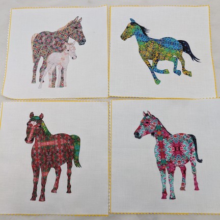 Fabric Panels - Horses · Desert Bird Mercantile